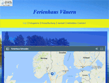 Tablet Screenshot of ferienhaus-vaenern.com